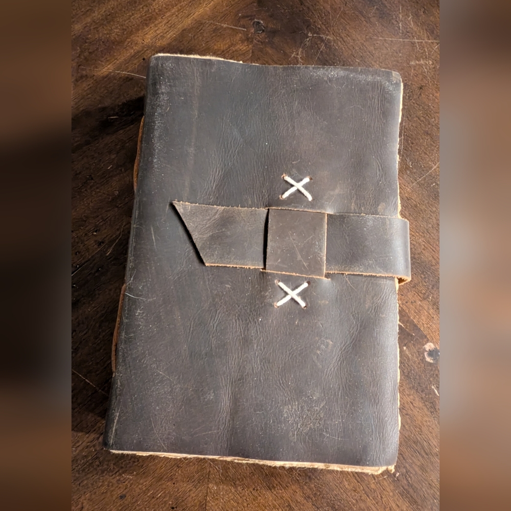 Deckle Edge Paper Vintage Leather Journal 6x9